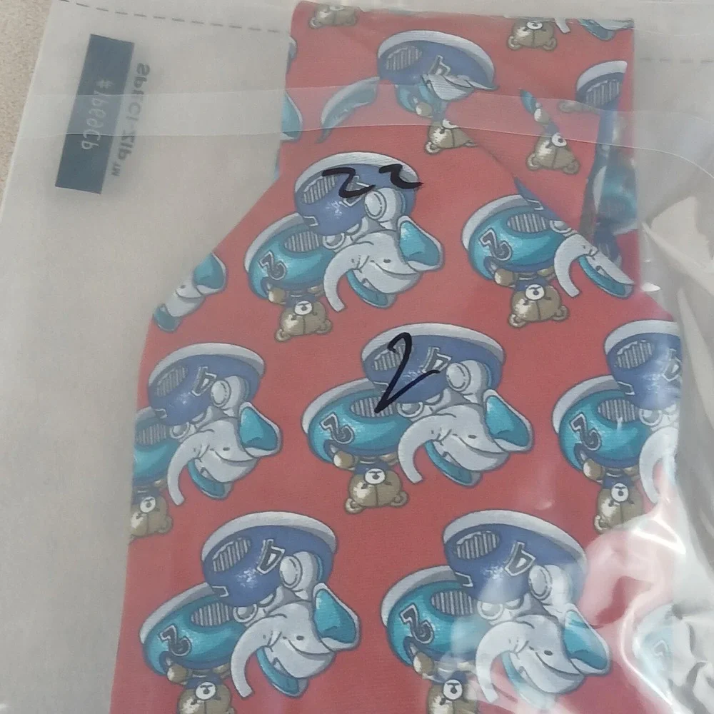 VTG Halston 4x57 Mens Silk Tie Woven Elephant Bear‎ Lightweight